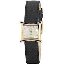 Christina Watches sort dameur med 0,03 carat diamanter, 139GWBL
